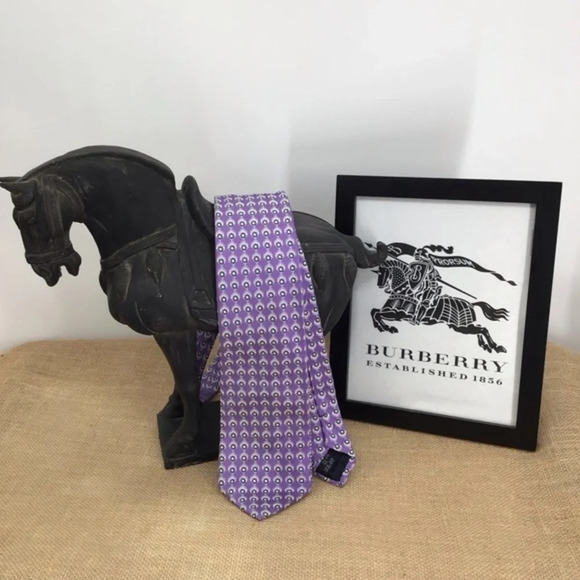 Burberry Men’s Pure Silk Luxury Tie - Picture 1 of 6
